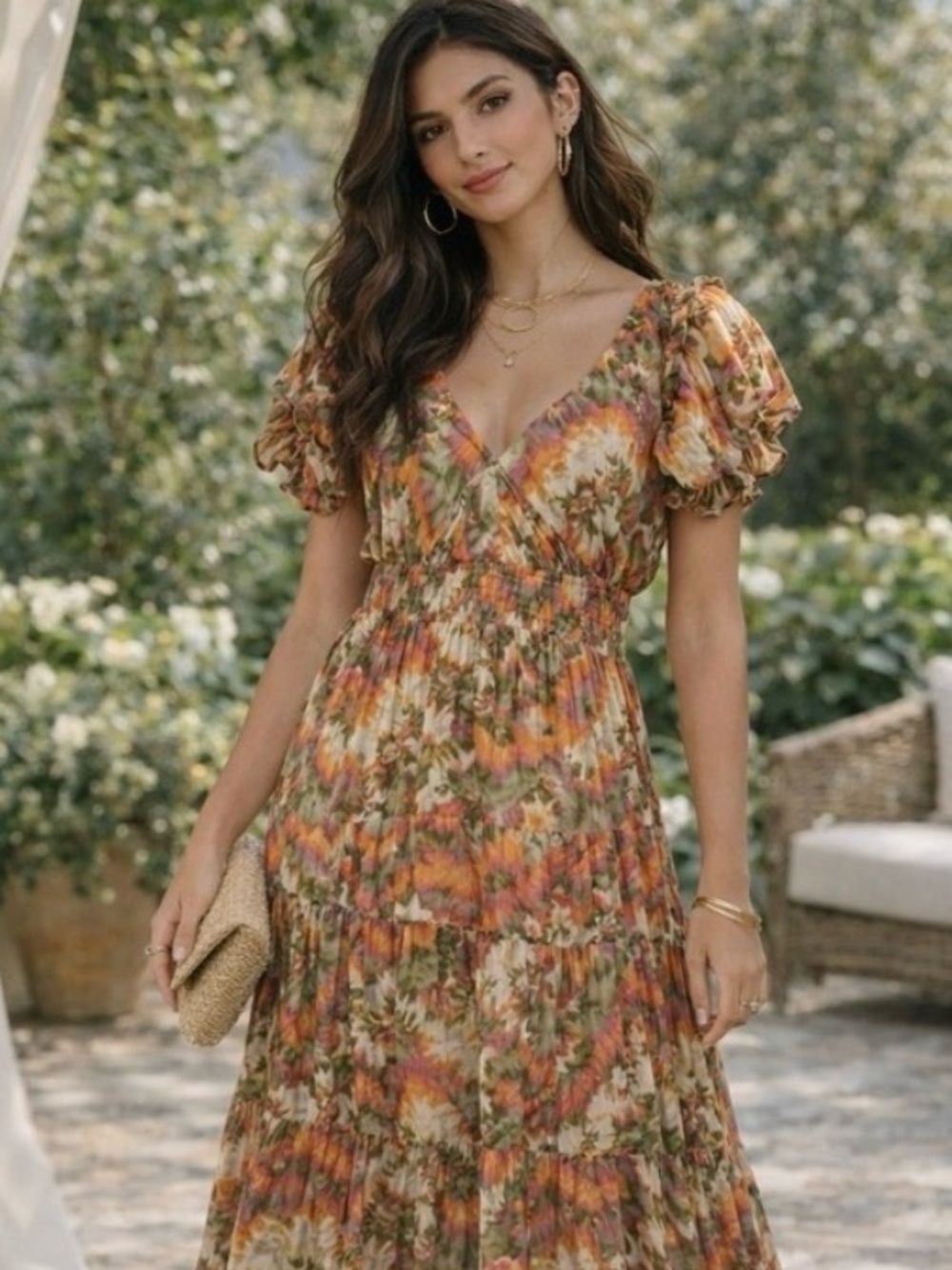 Caroline Constas Puff Sleeve Dress